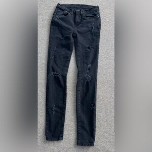 Frye Jeans,  Womens 24, Skinny Jeans Gray/Black Size 24, Cropped Pants